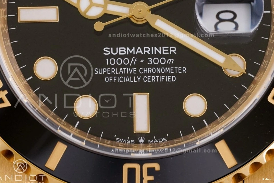 Bracelet On LN Best 1:1 Dial Black YG Submariner Edition 126618 YG SH3235 Clean 0407